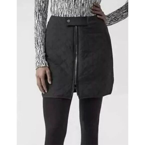 Athleta black quilted mini skirt size 0 - Picture 1 of 12